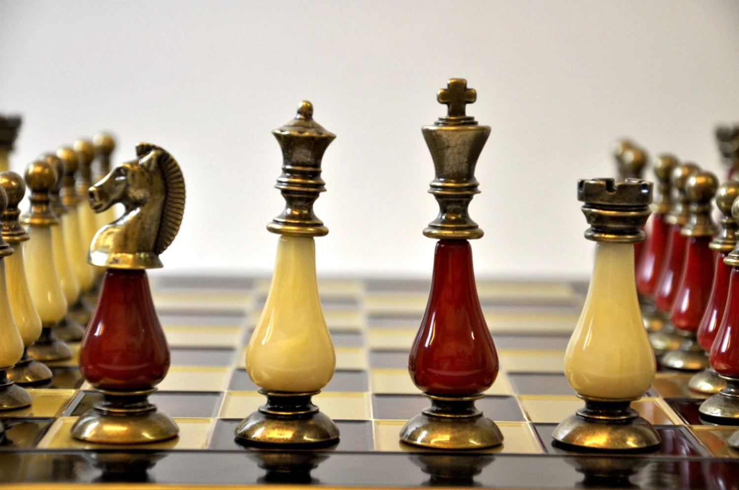 Ensemble Luxe Métal Et Perle - Rouge Et Or 14 Ensemble Luxe Métal Et Perle - Rouge Et Or – Image 12