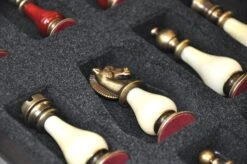 Ensemble Luxe Métal Et Perle - Rouge Et Or 18 Ensemble Luxe Métal Et Perle - Rouge Et Or -Périphériques De Jeu ensemble luxe metal et perle rouge et or ensemble dechecs classique et decoratif luxe 407105