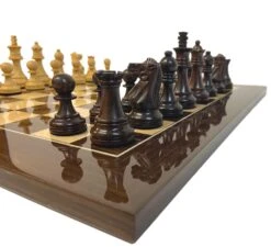 Ensemble Makassar Laqué 12 Ensemble Makassar Laqué -Périphériques De Jeu ensemble makassar laque ensemble dechecs classique decoratif cadeau adulte 923970