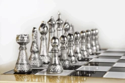 Ensemble Métal - Staunton 9 Ensemble Métal - Staunton -Périphériques De Jeu ensemble metal staunton ensemble dechecs classique decoratif 162765