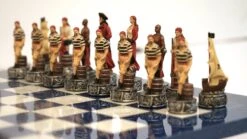 Ensemble Pirates Contre La Marine - Laqué Bleu -Périphériques De Jeu ensemble pirates contre la marine laque bleu ensemble echecs decoratif 696409