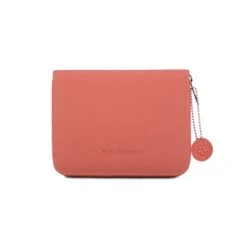 Etui De Bridge En Cuir Pleine Fleur - Corail -Périphériques De Jeu etui de bridge en cuir pleine fleur corail jeu de cartes coffret bridge a jouer coffret de cartes luxe 612174