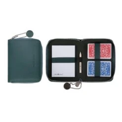 Etui De Bridge En Cuir Pleine Fleur - Emeraude -Périphériques De Jeu etui de bridge en cuir pleine fleur emeraude jeu de cartes coffret bridge a jouer coffret de cartes luxe 437245