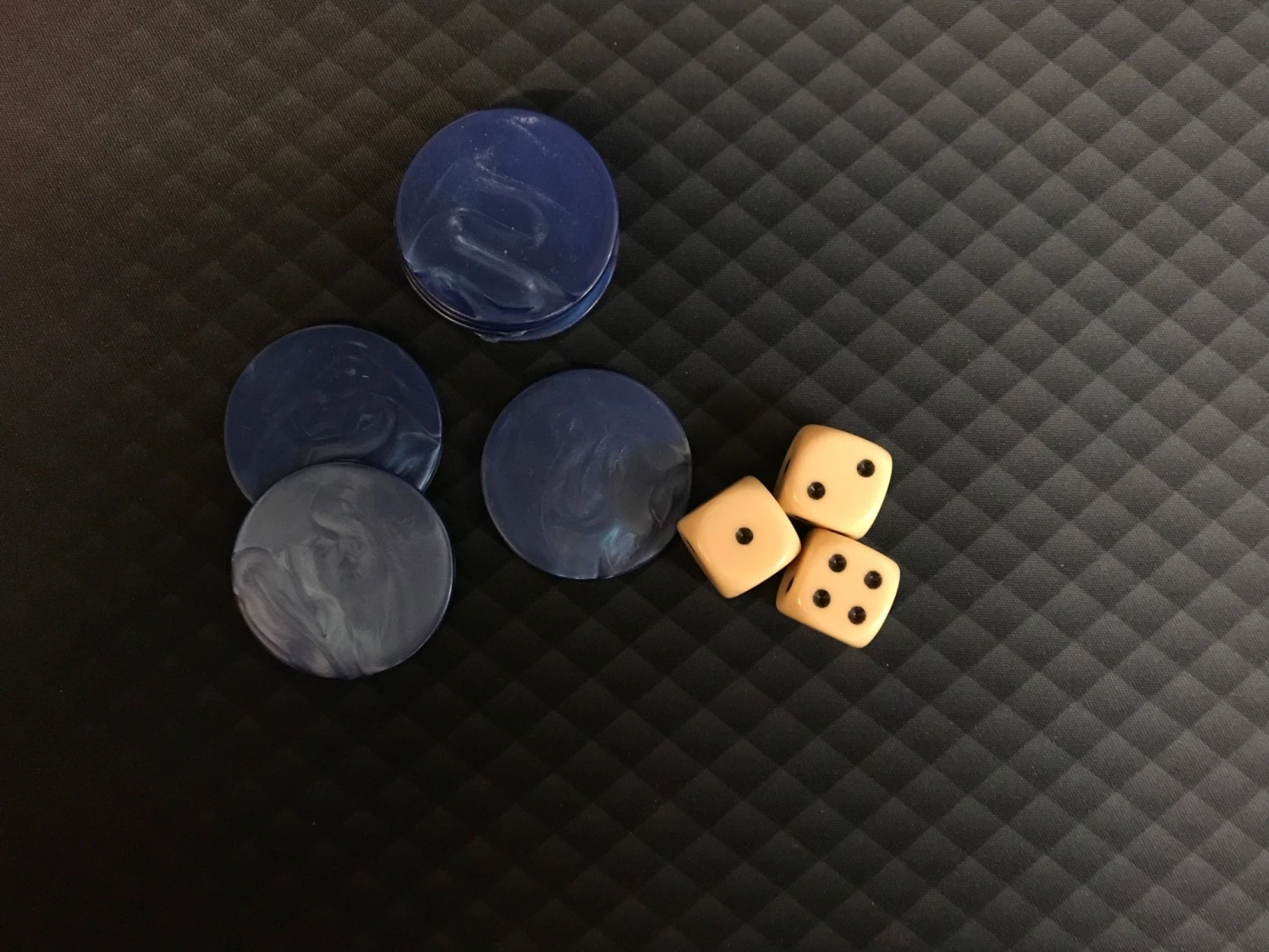 Jetons De 421 Marbrés - Bleu - Par 25 3 Jetons De 421 Marbrés - Bleu - Par 25