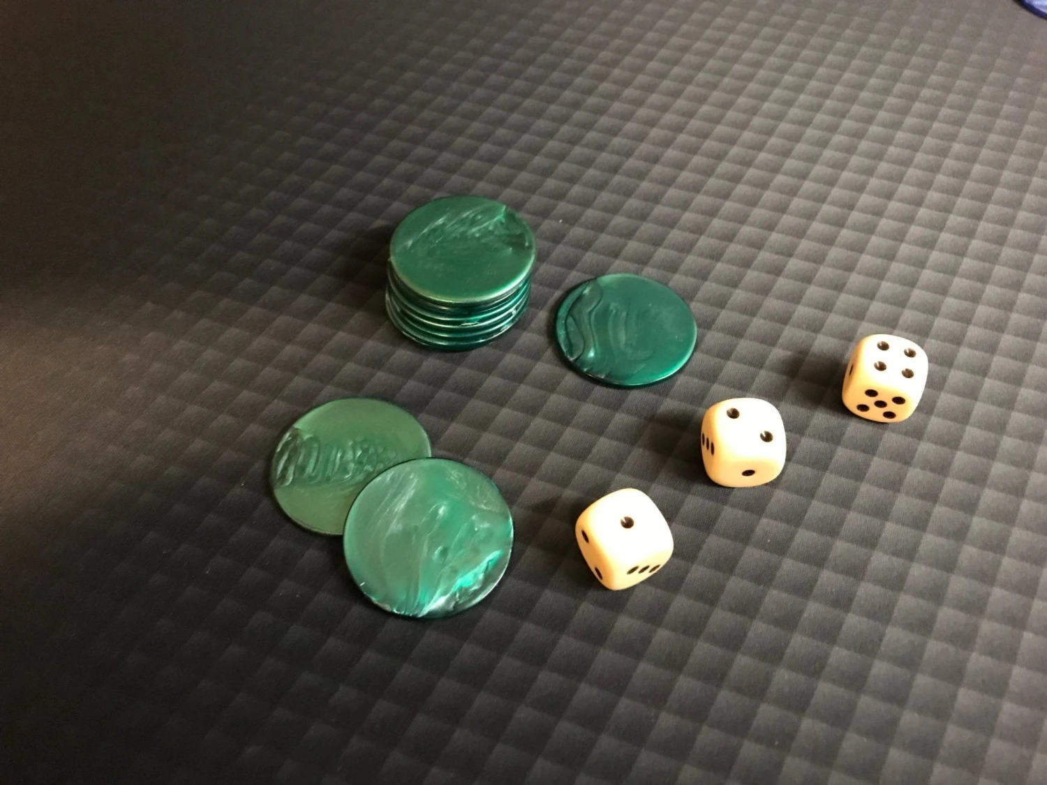 Jetons De 421 Marbrés - Vert - Par 25 4 Jetons De 421 Marbrés - Vert - Par 25 – Image 2