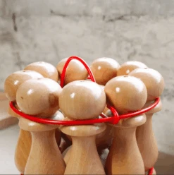 Jeu De 9 Quilles Vernies - 30 Cm -Périphériques De Jeu jeu de 9 quilles vernies 30 cm jeu dadresse en bois 129288