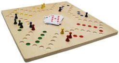 HOT Jeu De Tock Réversible 4j / 6j - Bois Clair
