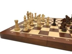 Jeu D'échecs - Coffre Acajou - Lettré-Chiffré -Périphériques De Jeu jeu dechecs coffre acajou lettre chiffre coffret dechecs et jeu dechecs ensemble classique de voyage en bois 197783
