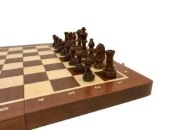 Jeu D'échecs - Coffre Acajou - Lettré-Chiffré -Périphériques De Jeu jeu dechecs coffre acajou lettre chiffre coffret dechecs et jeu dechecs ensemble classique de voyage en bois 496449