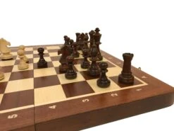 Jeu D'échecs - Coffre Acajou - Lettré-Chiffré -Périphériques De Jeu jeu dechecs coffre acajou lettre chiffre coffret dechecs et jeu dechecs ensemble classique de voyage en bois 523444
