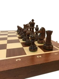 Jeu D'échecs - Coffre Acajou - Lettré-Chiffré -Périphériques De Jeu jeu dechecs coffre acajou lettre chiffre coffret dechecs et jeu dechecs ensemble classique de voyage en bois 655950