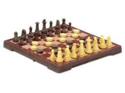 Jeu D'échecs De Voyage En Plastique Magnétique - PM - 17 X 9 Cm