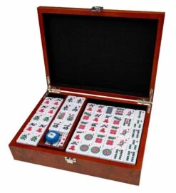Philos Mah-Jong - Coffret Bois - Effet Loupe -Périphériques De Jeu mah jong coffret bois effet loupe jeu traditionnel jeu de mah jong 332480