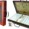 HOT Mah-Jong - Coffret Chinois -Périphériques De Jeu mah jong coffret chinois jeu traditionnel jeu de mah jong 326315