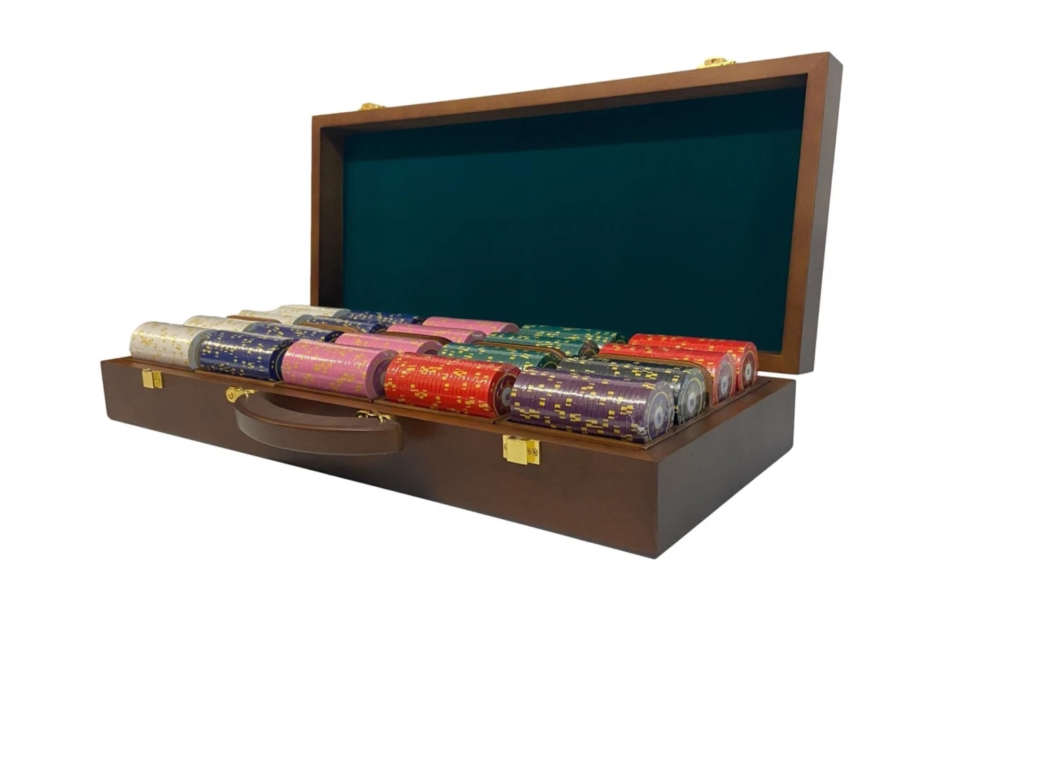 Mallette De 500 Jetons - Bois Avec Racks - Sunshine - 14,5 Gr 5 Mallette De 500 Jetons - Bois Avec Racks - Sunshine - 14,5 Gr – Image 3