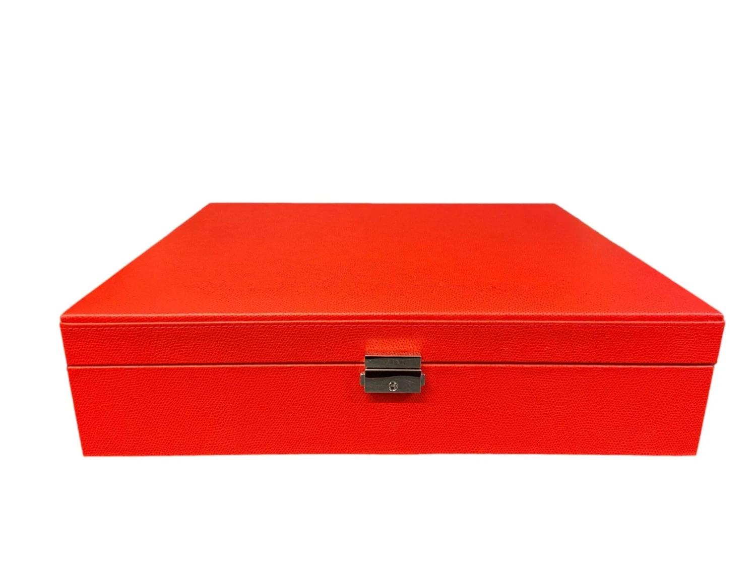 Mallette De Poker En Cuir Grainé - Rouge 8 Mallette De Poker En Cuir Grainé - Rouge – Image 6