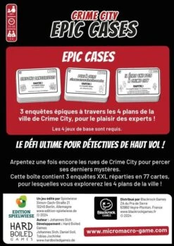 Micro Macro - Extension - Epic Cases 9 Micro Macro - Extension - Epic Cases -Périphériques De Jeu micro macro extension epic cases jeu de plateau de strategie cooperatif 734092