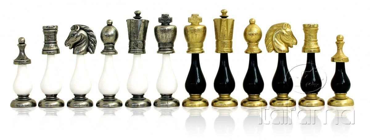 Pièces Arabesques En Métal Et Bois - Fait à La Main - Blanc Et Noir 3 Pièces Arabesques En Métal Et Bois - Fait à La Main - Blanc Et Noir