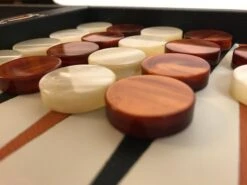 Pions De Backgammon En Acetate Nacrés - Ivoire / Caramel -Périphériques De Jeu pions de backgammon en acetate nacres ivoire marron pions de backgammon cadeau bel objet 889725