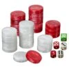 Philos Pions De Backgammon Marbrés - Plastique - Rouge