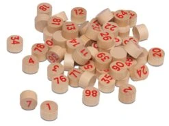 Pions De Loto En Bois Numérotés De 1 à 90