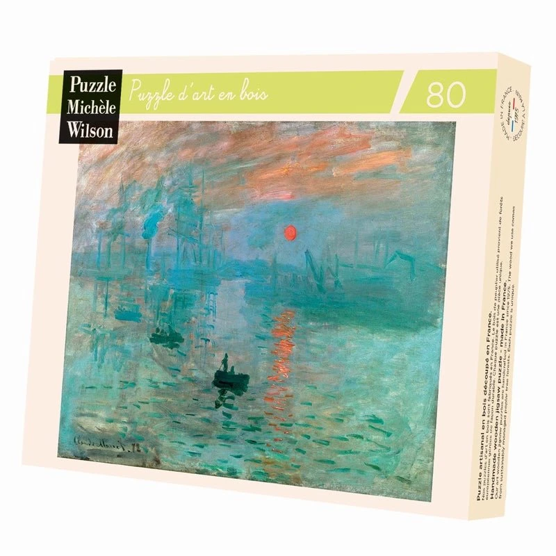Puzzle Bois Michèle Wilson - 80 Pièces - Impression Soleil Levant - Monet 3 Puzzle Bois Michèle Wilson - 80 Pièces - Impression Soleil Levant - Monet