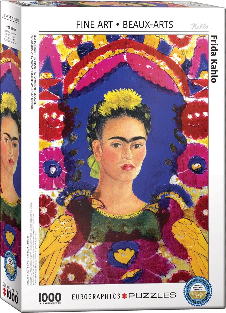 Puzzle Eurographics - 1000 P - Autoportrait / Le Cadre - Frida Kahlo 3 Puzzle Eurographics - 1000 P - Autoportrait / Le Cadre - Frida Kahlo