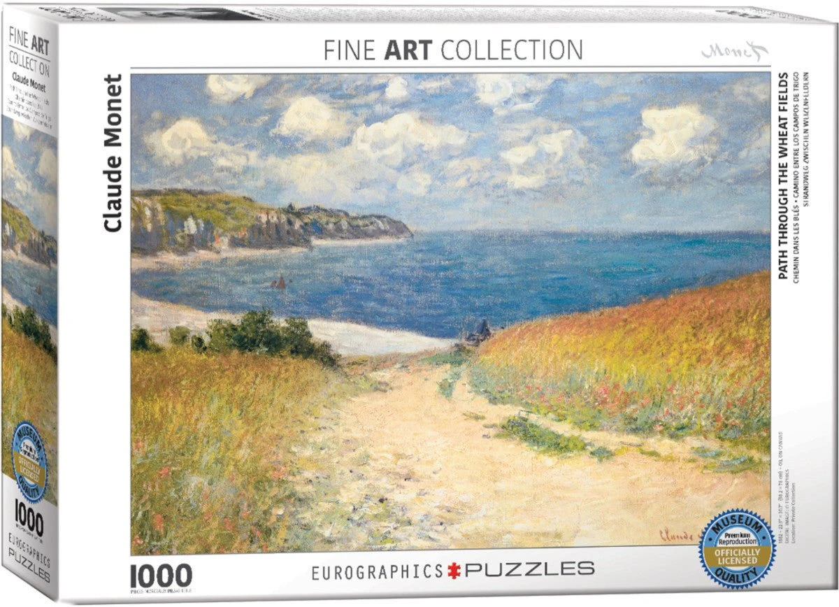 Puzzle Eurographics - 1000 P - Chemin Dans Les Blés à Pourville- Monet 3 Puzzle Eurographics - 1000 P - Chemin Dans Les Blés à Pourville- Monet
