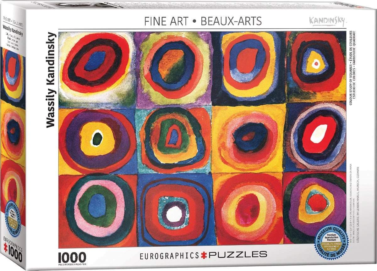 Puzzle Eurographics - 1000 P - Etude De Couleurs - Kandinsky 3 Puzzle Eurographics - 1000 P - Etude De Couleurs - Kandinsky
