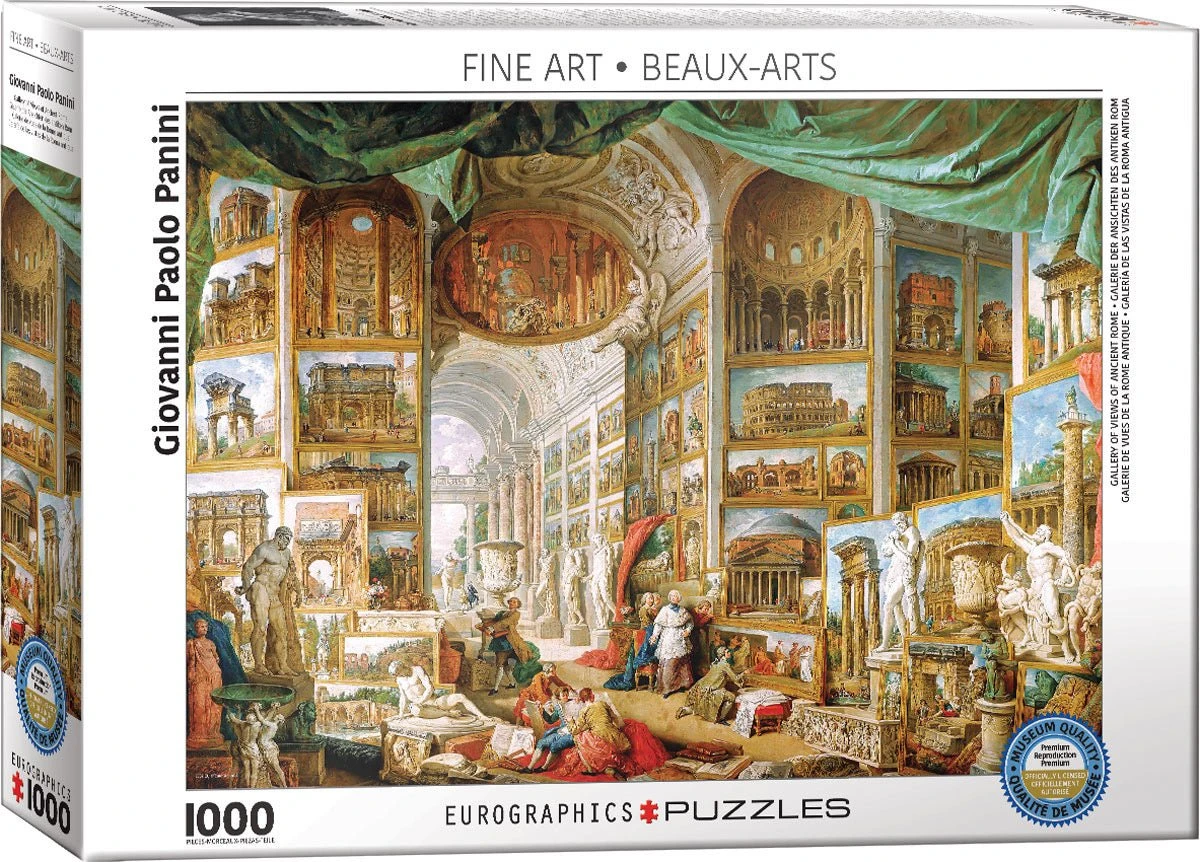 Puzzle Eurographics - 1000 P - Galerie De Vues De La Rome Moderne - Panini 3 Puzzle Eurographics - 1000 P - Galerie De Vues De La Rome Moderne - Panini