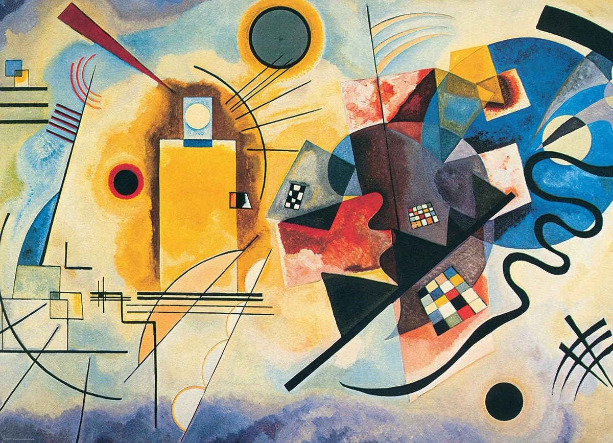 Puzzle Eurographics - 1000 P - Jaune Rouge Bleu - Kandinsky 4 Puzzle Eurographics - 1000 P - Jaune Rouge Bleu - Kandinsky – Image 2
