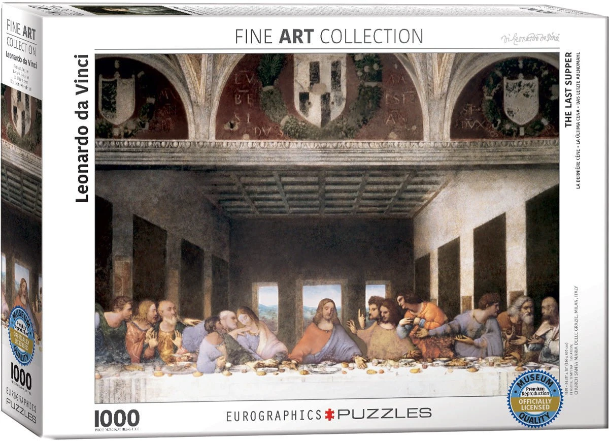 Puzzle Eurographics - 1000 P - La Cène - De Vinci 3 Puzzle Eurographics - 1000 P - La Cène - De Vinci