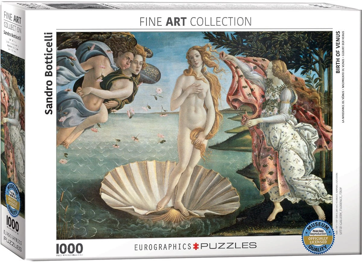 Puzzle Eurographics - 1000 P - La Naissance De Vénus -Sandro Botticelli 3 Puzzle Eurographics - 1000 P - La Naissance De Vénus -Sandro Botticelli