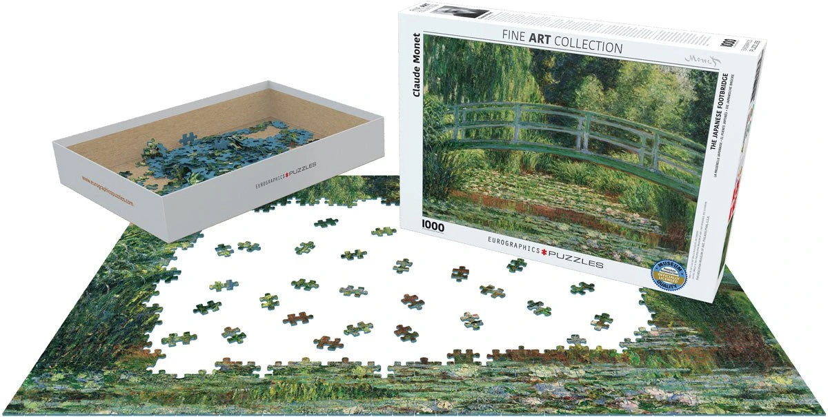 Puzzle Eurographics - 1000 P - Le Pont Japonais - Monet 4 Puzzle Eurographics - 1000 P - Le Pont Japonais - Monet – Image 2