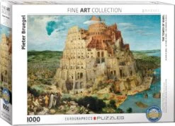 Puzzle Eurographics - 1000 P - La Tour De Babel - Pieter Bruegel -Périphériques De Jeu puzzle eurographics 1000 p la tour de babel pieter bruegel puzzle en carton 188785
