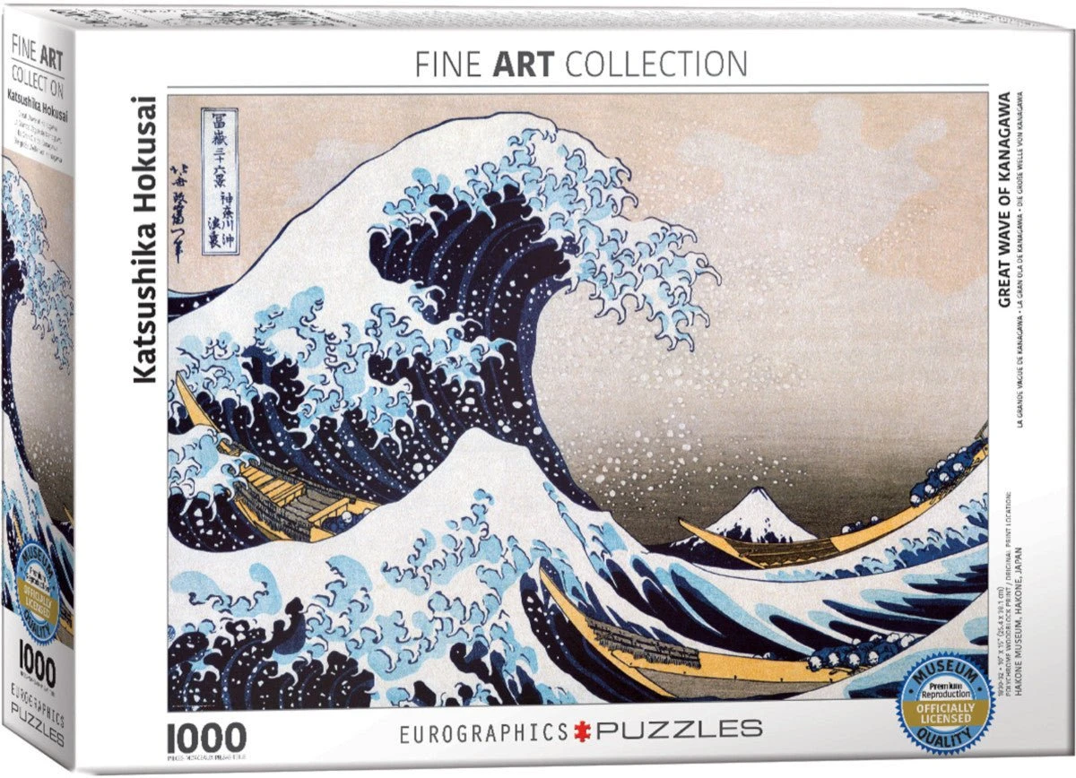 Puzzle Eurographics - 1000 P - La Vague - Hokusai 3 Puzzle Eurographics - 1000 P - La Vague - Hokusai