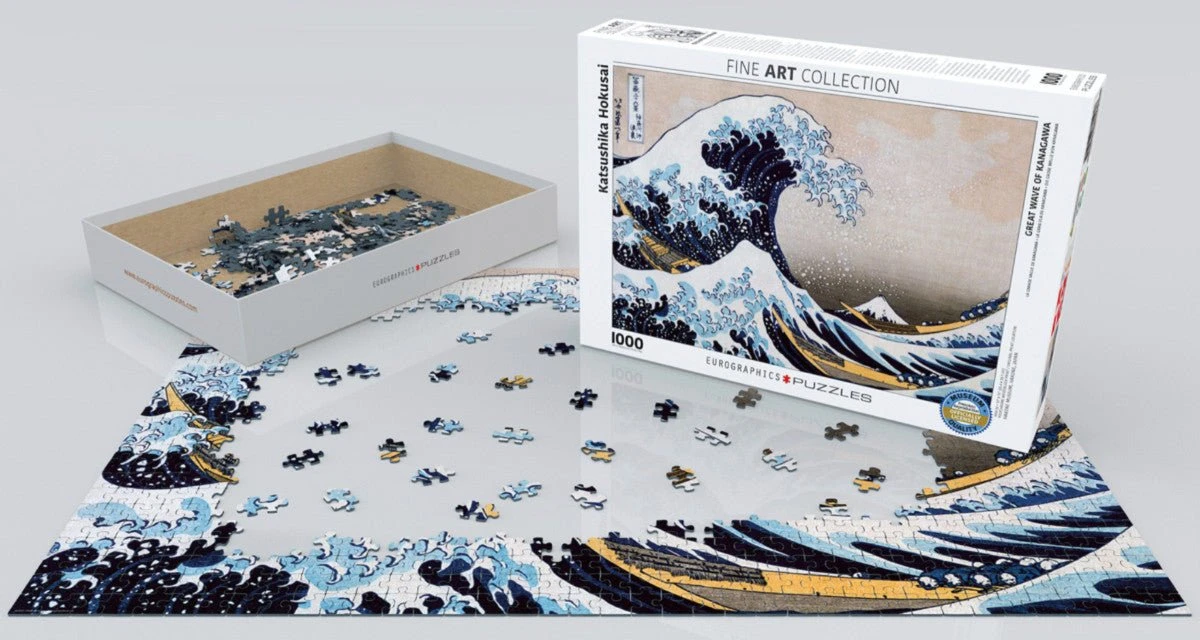 Puzzle Eurographics - 1000 P - La Vague - Hokusai 4 Puzzle Eurographics - 1000 P - La Vague - Hokusai – Image 2