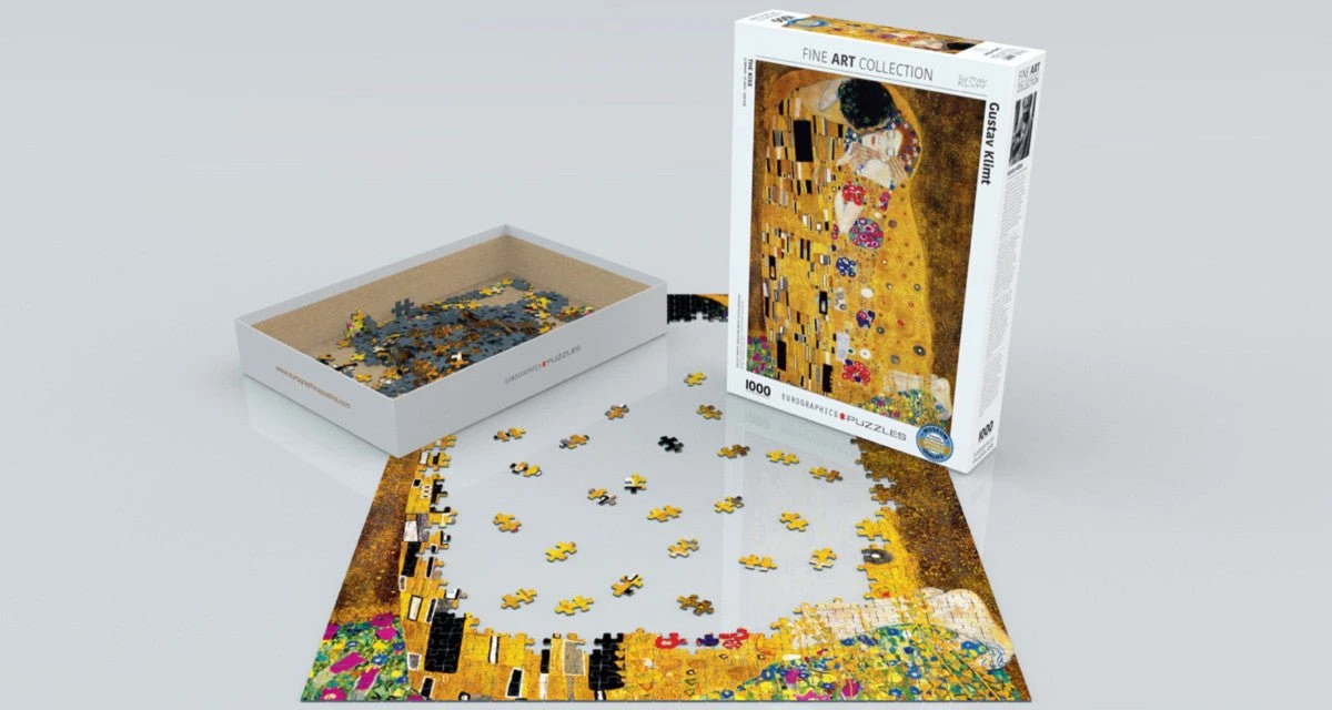 Puzzle Eurographics - 1000 P - Le Baiser-Klimt 4 Puzzle Eurographics - 1000 P - Le Baiser-Klimt – Image 2