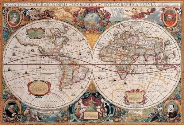 Puzzle Eurographics - 2000 P - Carte De Monde Antique 5 Puzzle Eurographics - 2000 P - Carte De Monde Antique – Image 3