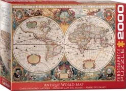 Puzzle Eurographics - 2000 P - Carte De Monde Antique