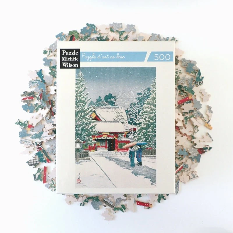 Puzzle MW - 500 P - Neige à Hie-jinja - Kawase 6 Puzzle MW - 500 P - Neige à Hie-jinja - Kawase – Image 4