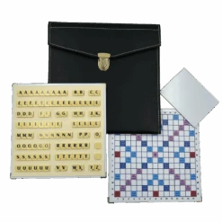 Scrabble Cuir Vegan - Magnétique - Noir