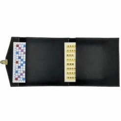Scrabble Cuir Vegan - Magnétique - Noir -Périphériques De Jeu scrabble cuir vegan magnetique noir jeux de lettres et de chiffres cadeau bel objet 988015