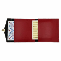 Scrabble Cuir Vegan - Magnétique - Rouge -Périphériques De Jeu scrabble cuir vegan magnetique rouge jeux de lettres et de chiffres cadeau bel objet 936388
