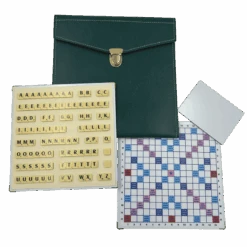 Scrabble Cuir Vegan - Magnétique - Vert