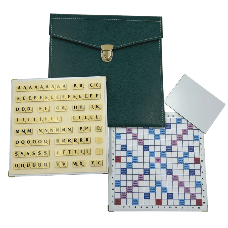 Scrabble Cuir Vegan - Magnétique - Vert 3 Scrabble Cuir Vegan - Magnétique - Vert