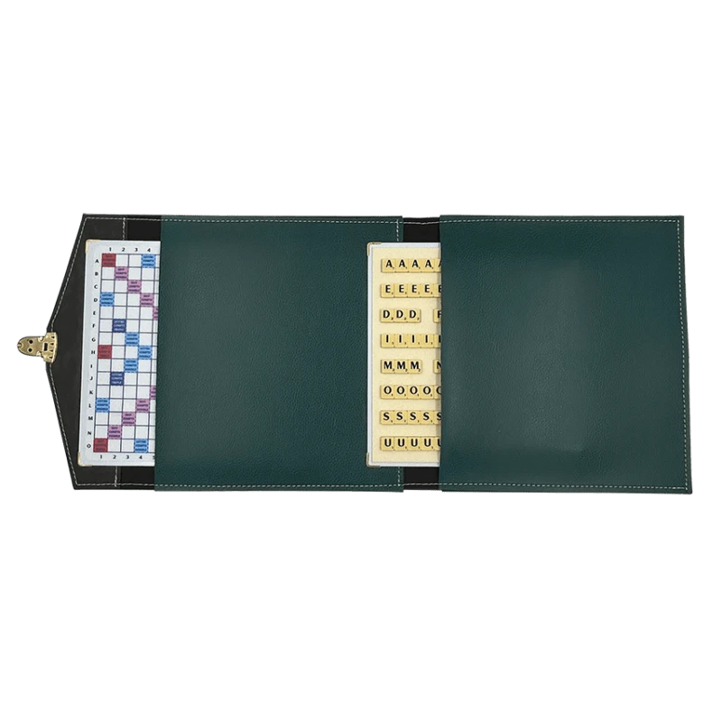 Scrabble Cuir Vegan - Magnétique - Vert 5 Scrabble Cuir Vegan - Magnétique - Vert – Image 3